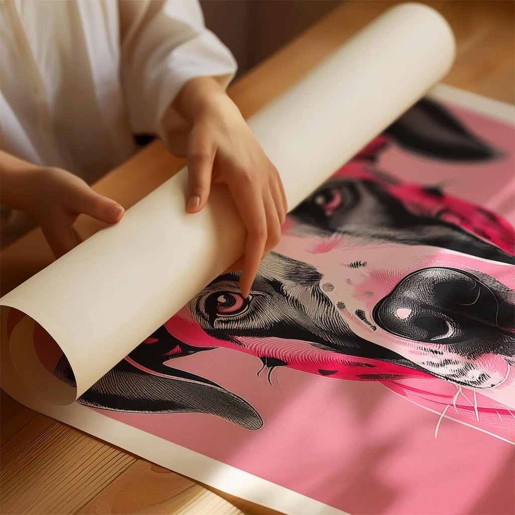 Great Dane Pink and Black Dog Series 5 image 1