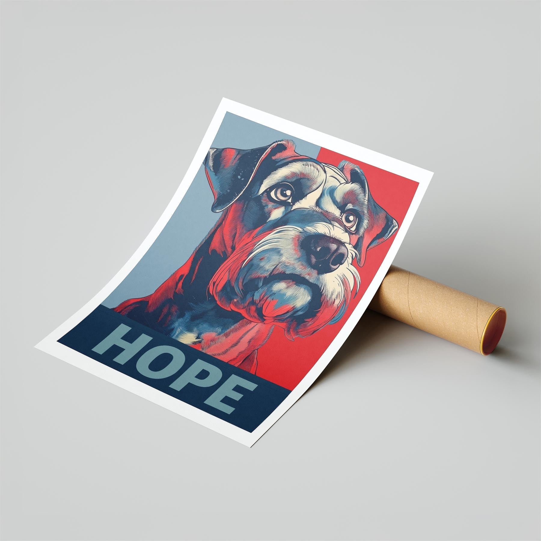 Schnauzer HOPE Series Inspired by the Obama Poster image 6