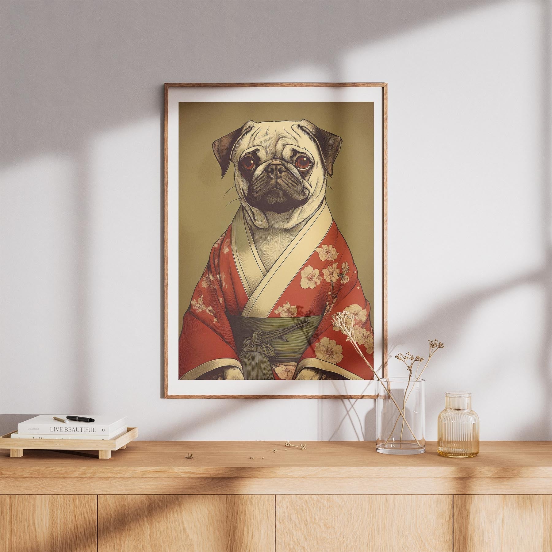 Pug Japanse Kimono Dog Series image 8