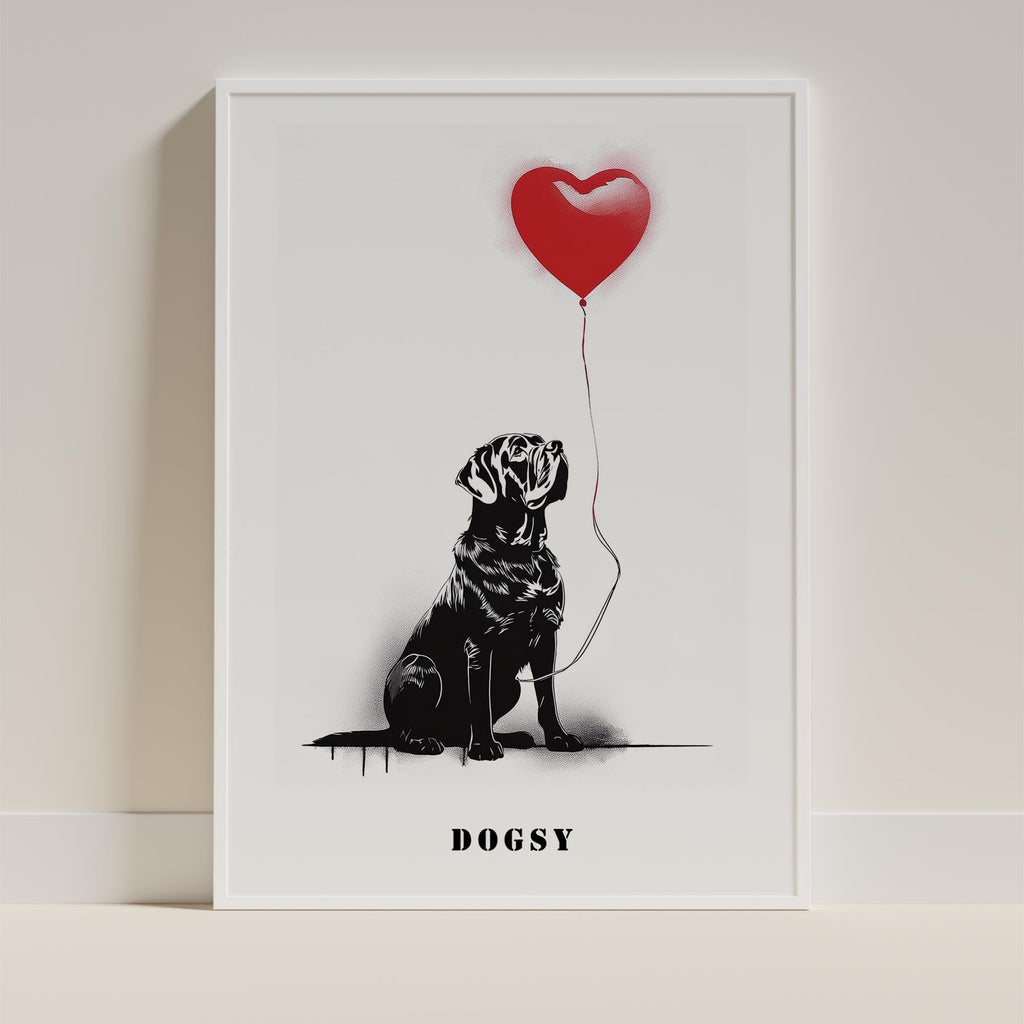 Neapolitan Mastiff DOGSY Series inspired by the Art of Banksy with text Dogsy image 9