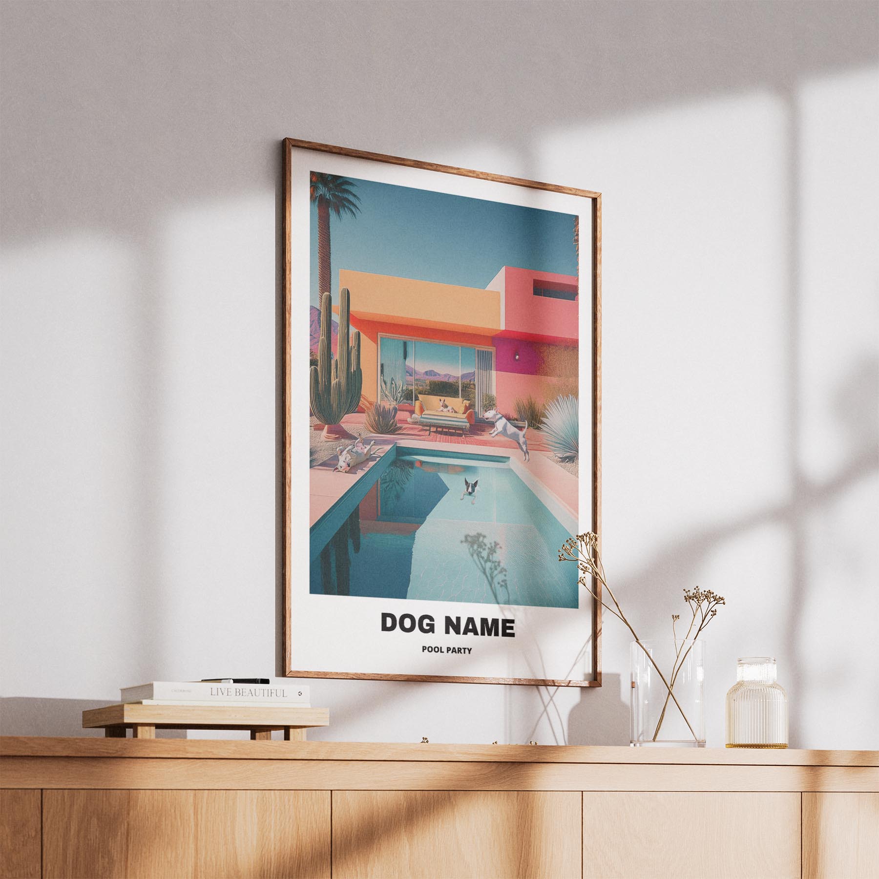 Bull Terrier Custom Pool Party WITH TEXT image 5