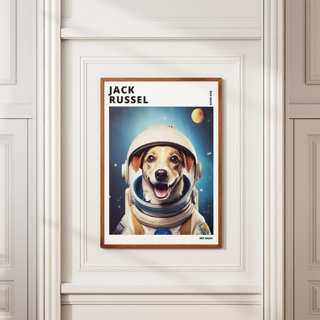 Jack Russell Astronaut Dog Series with Text Astro Dog image 3