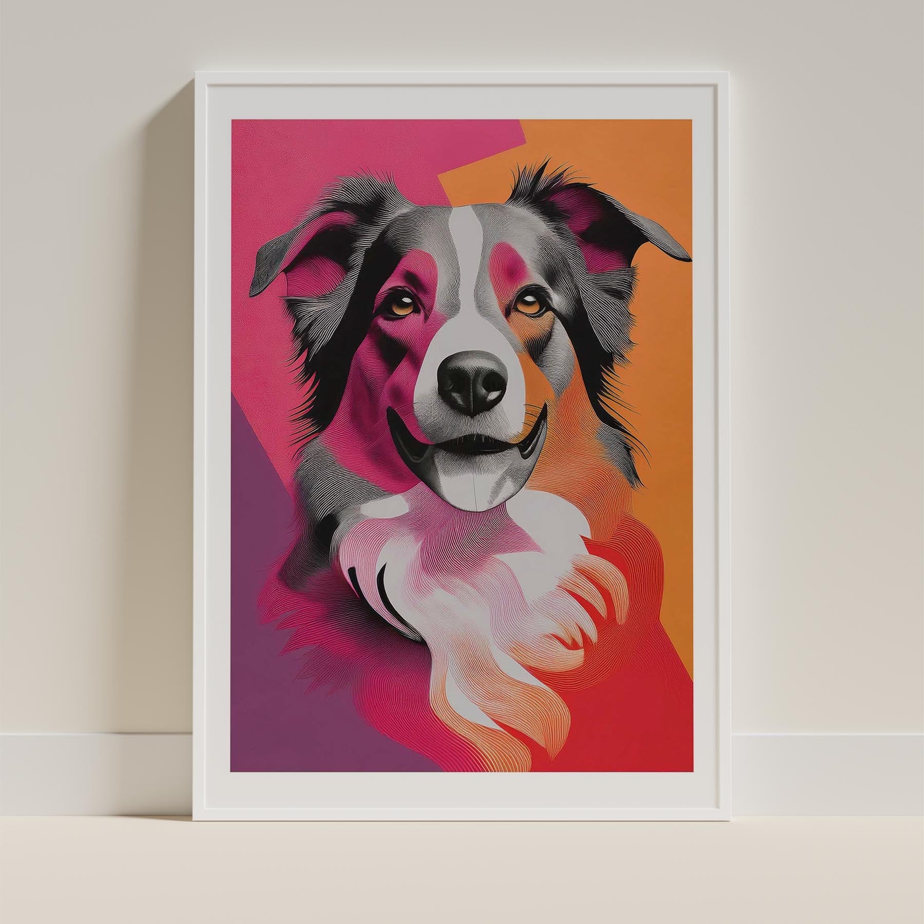Border Collie Modern Pop Dog Series image 9