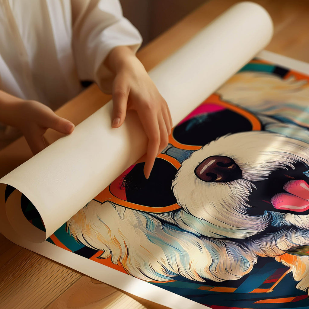 Bichon Frise In Colourful Sunnies 2 image 3