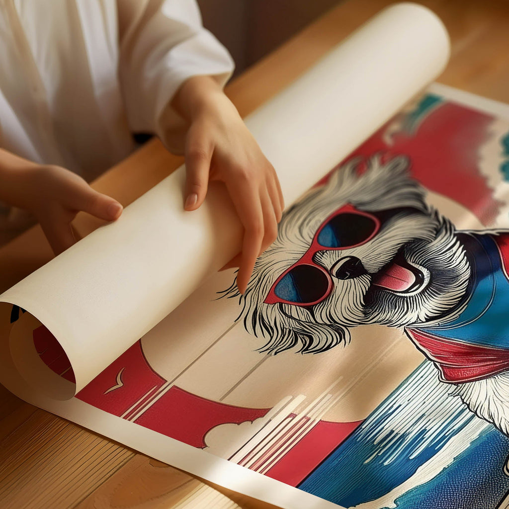 Maltese Hokosai Surfer Dogs 2 image 3