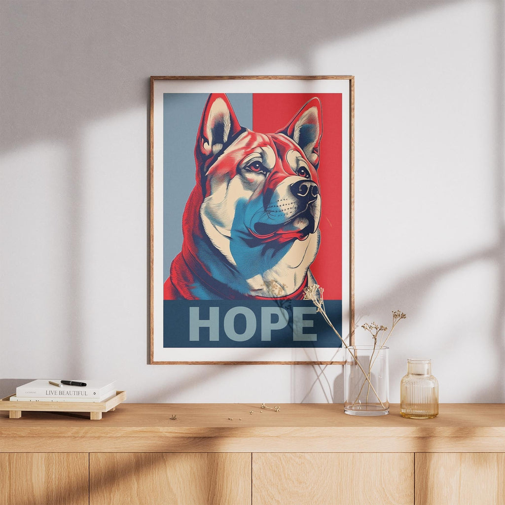 Akita Inu HOPE Series Inspired by the Obama Poster image 8