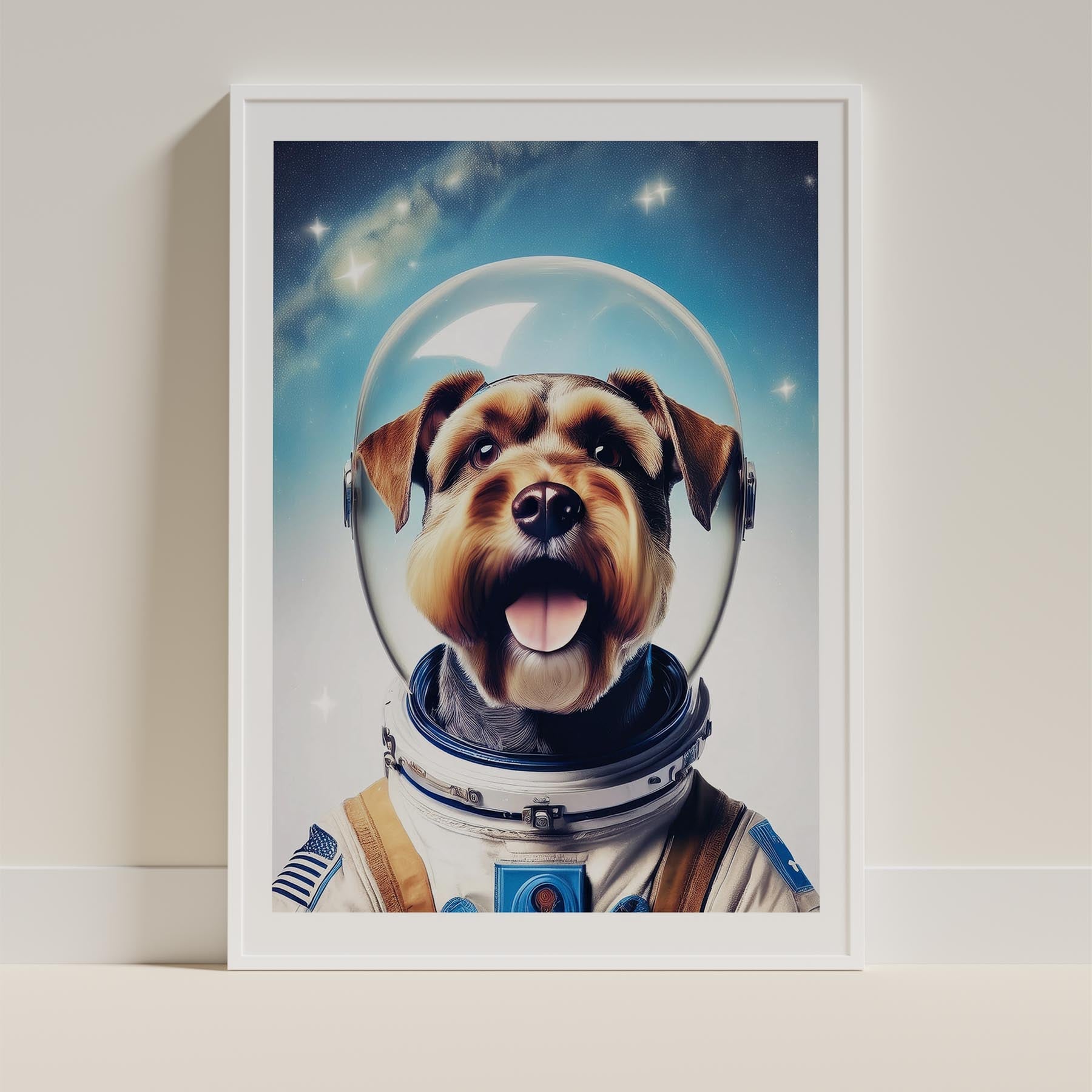 Schnauzer Astronaut Dog Series image 9