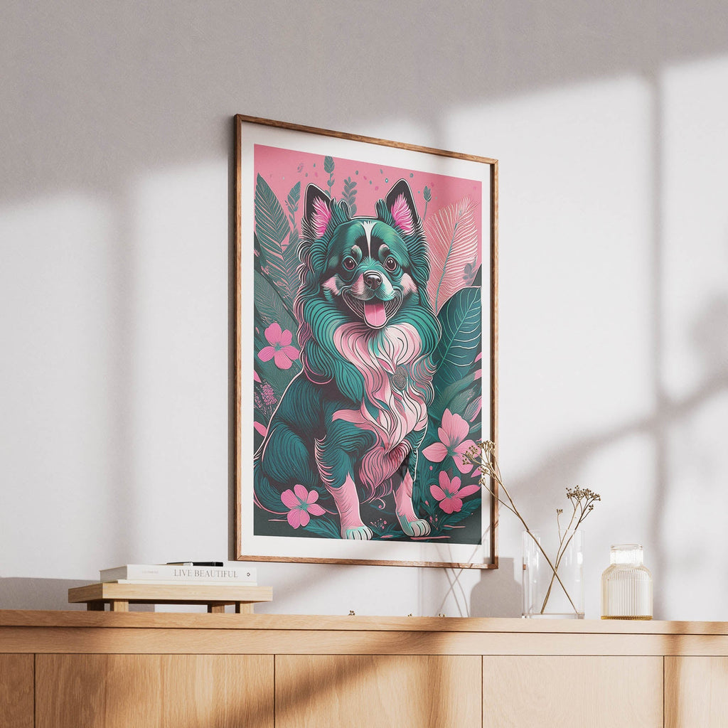 German Spitz Flowery Dog image 6