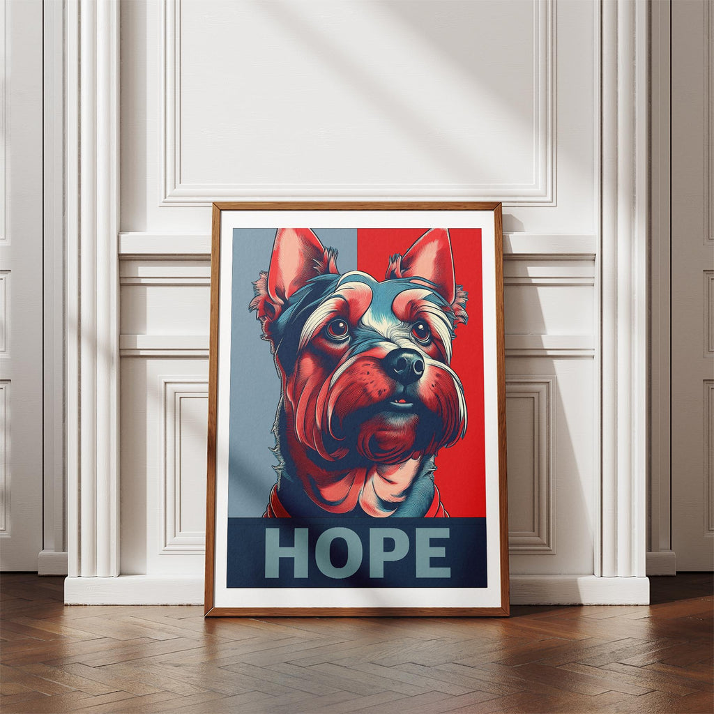 Yorkshire Terrier HOPE Series Inspired by the Obama Poster image 4