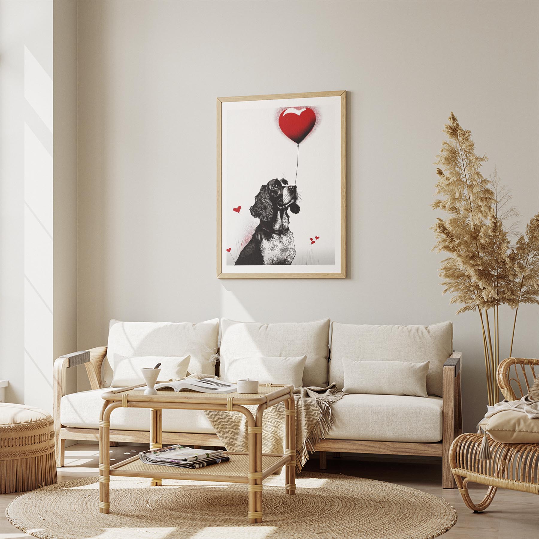 English Springer Spaniel DOGSY Series inspired by the Art of Banksy image 2
