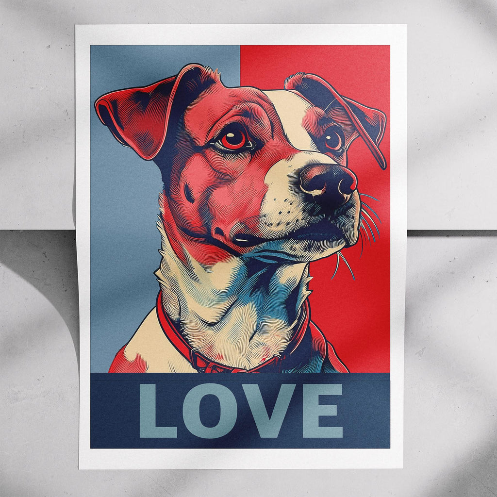 Jack Russell LOVE Series Inspired by the Obama Poster image 7