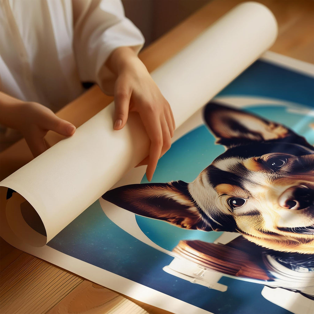 Kelpie Astronaut Dog Series with Text Astro Dog image 1