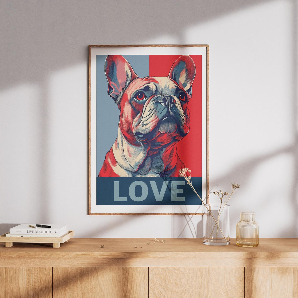 French Bulldog LOVE Series Inspired by the Obama Poster image 8