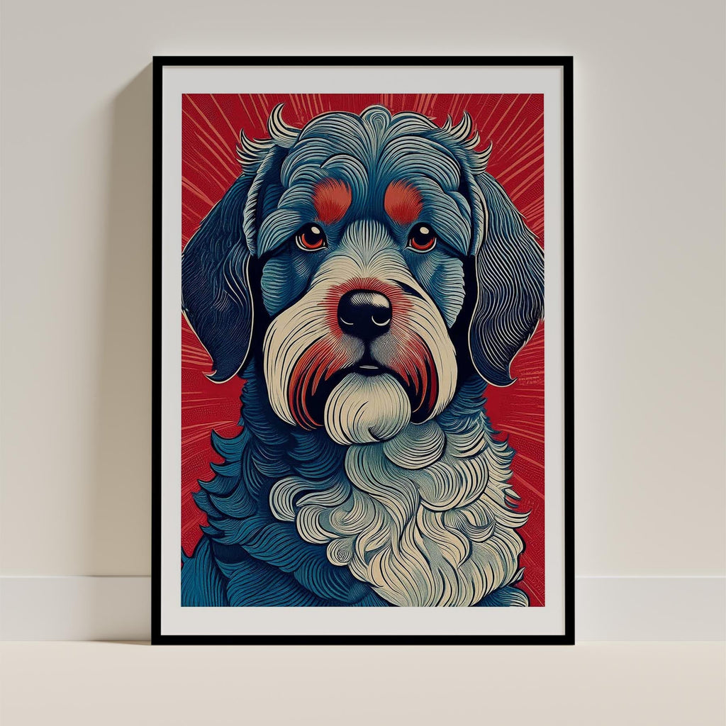Cavoodle Hokusai Japanese Inspired Dog Series 6 image 0