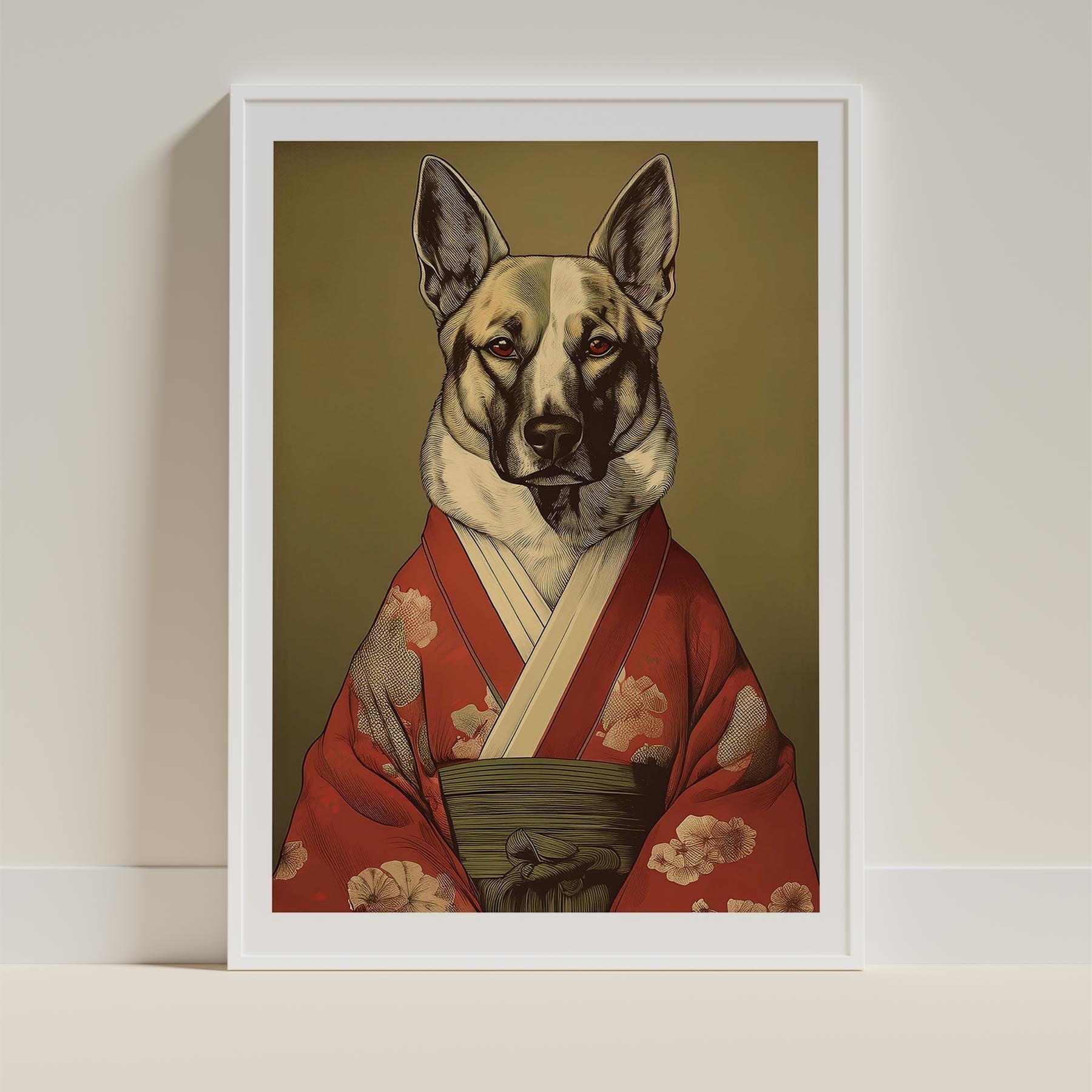 German Shepherd Japanse Kimono Dog Series image 9