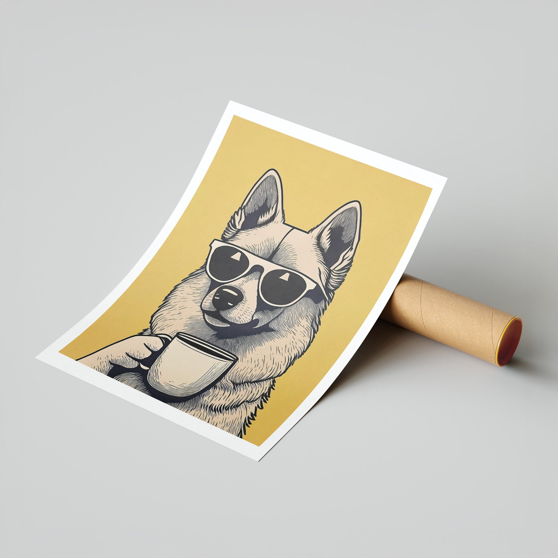 German Spitz Chillin Coffee Dog image 7