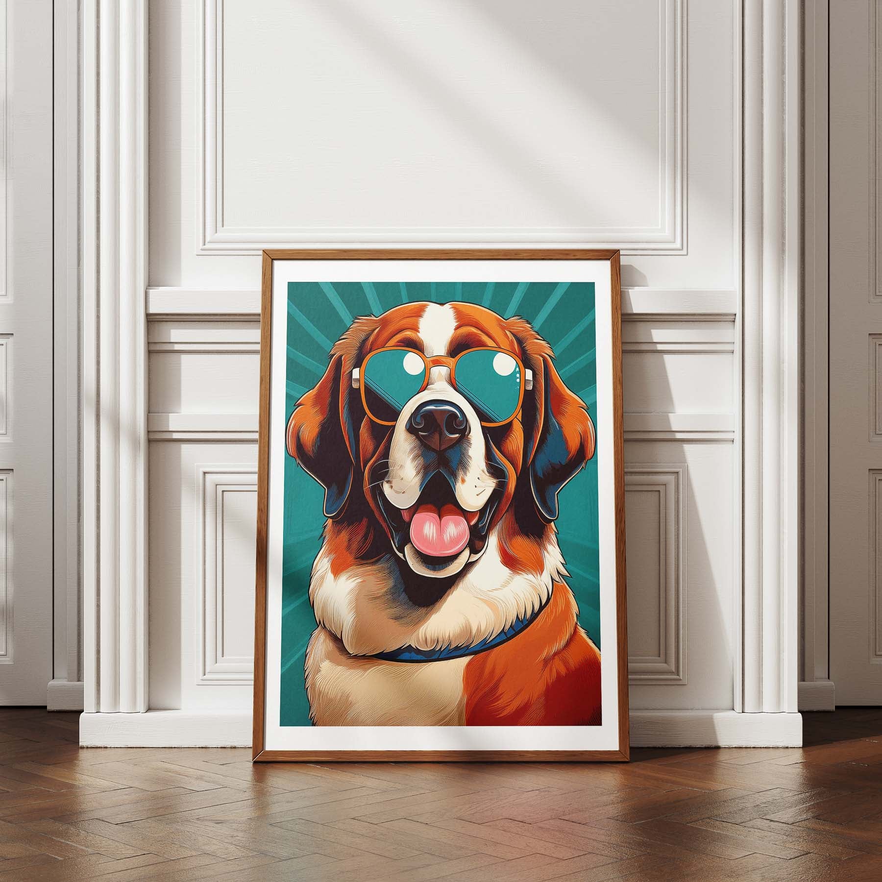 Saint Bernard In Colourful Sunnies 1 image 4