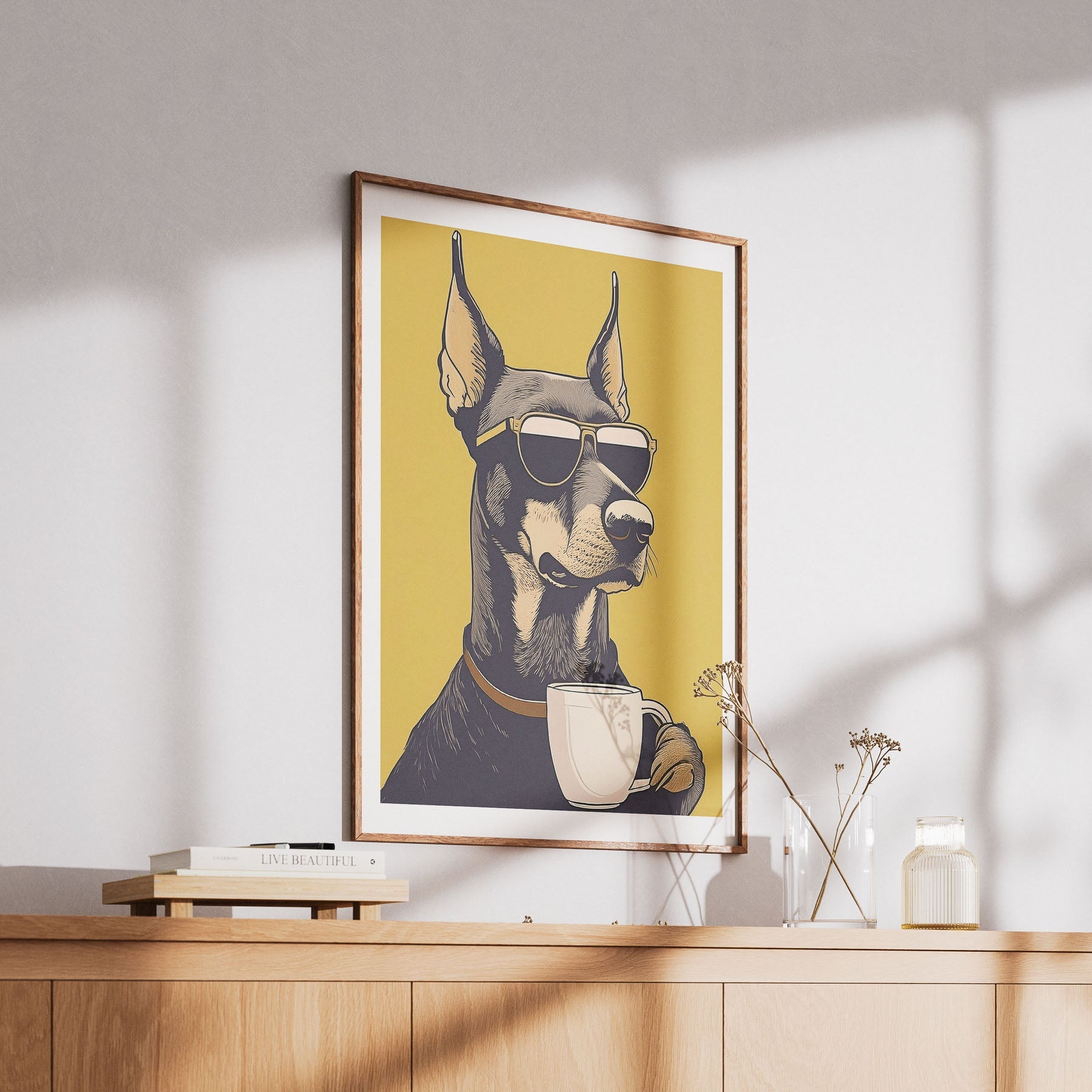 Doberman Chillin Coffee Dog image 6