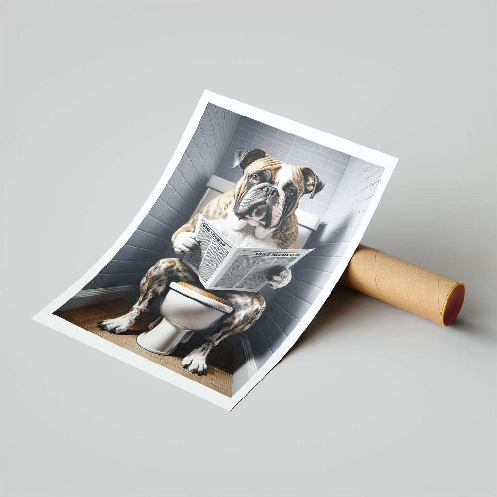 Bulldog Toilet Humour Dog Series 6 image 6