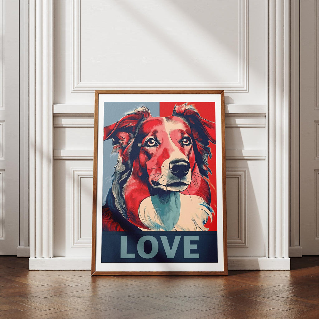 Rough Smooth Collie LOVE Series Inspired by the Obama Poster image 4