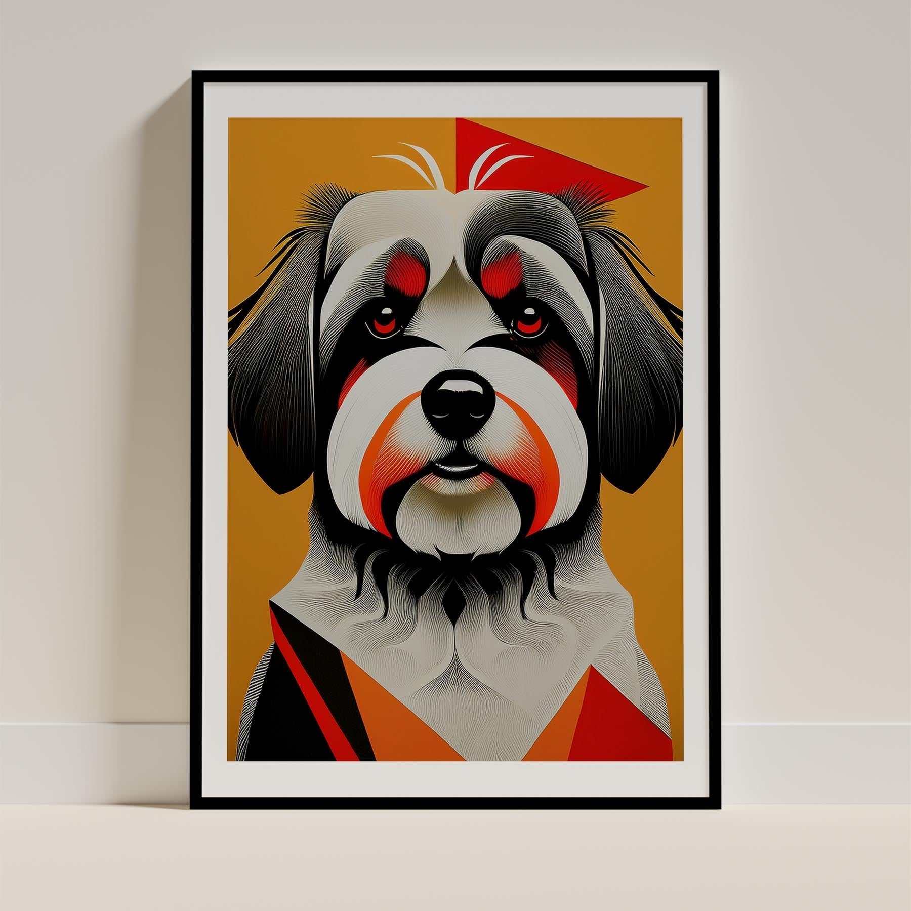 Havanese Geometric Orange Series image 0