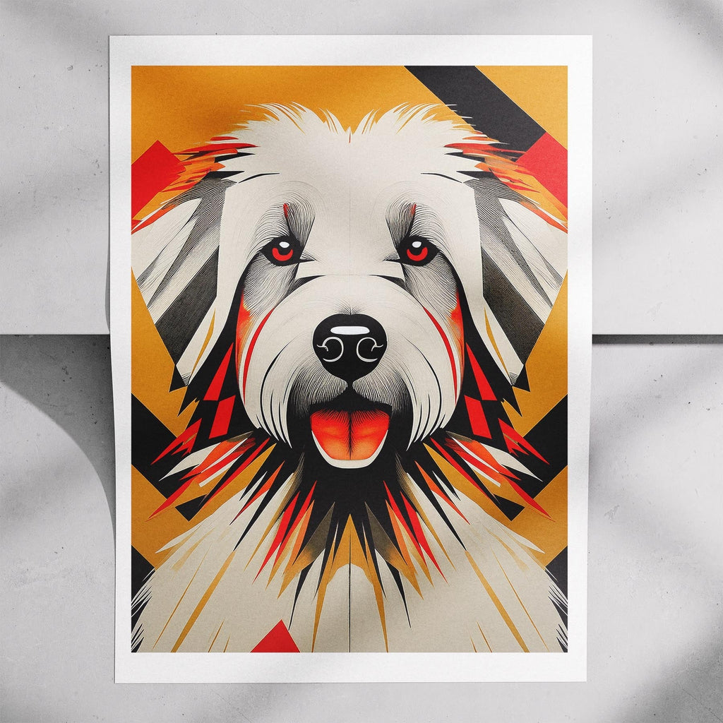 Coton de Tulear Geometric Orange Series image 7