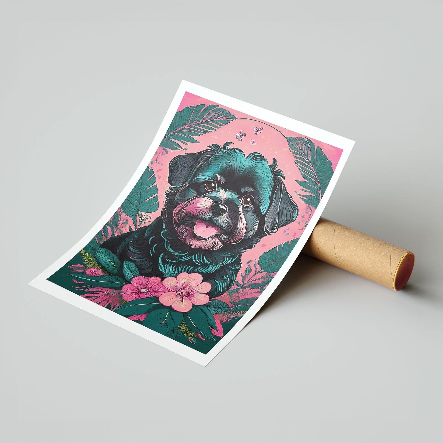 Pomapoo Flowery Dog image 7