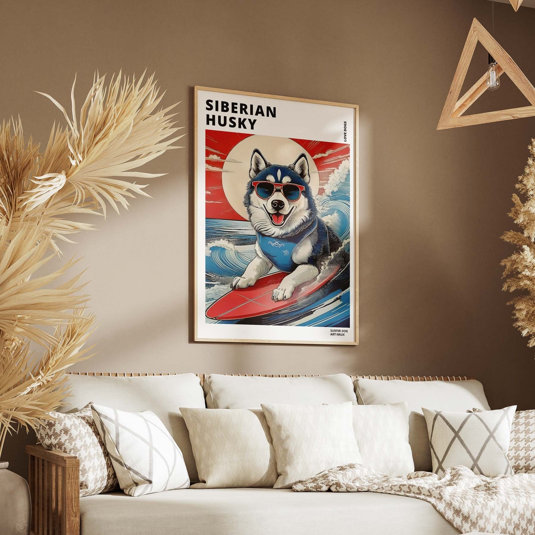 Siberian Husky Hokosai Surfer Dogs 1 image 4