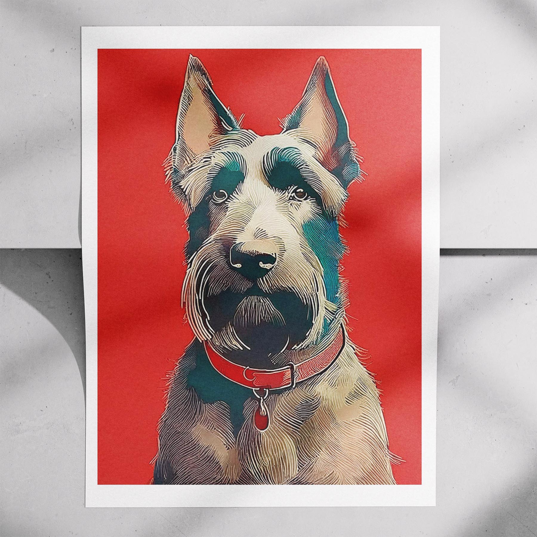 Black Russian Terrier Red Dog Series image 7