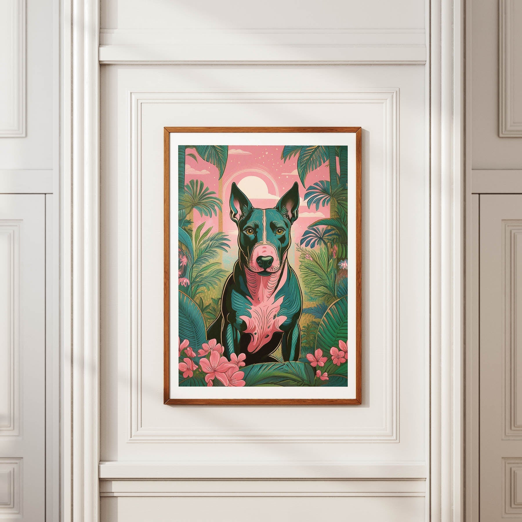 Bull Terrier Flowery Dog image 12