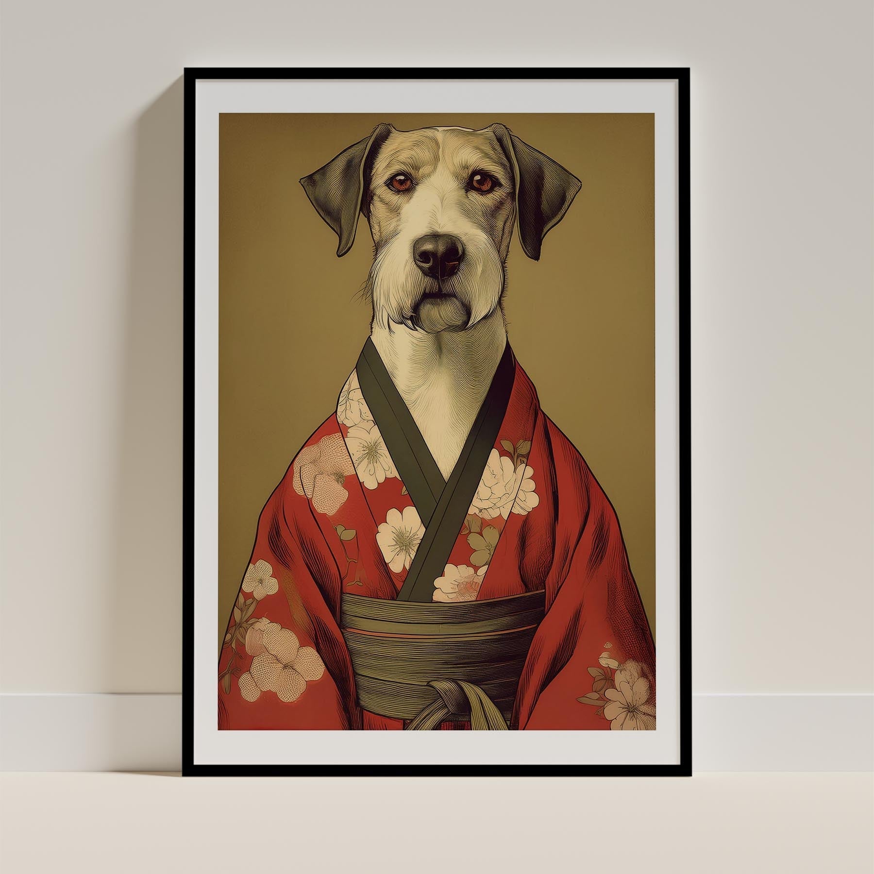 Airedale Japanse Kimono Dog Series image 0