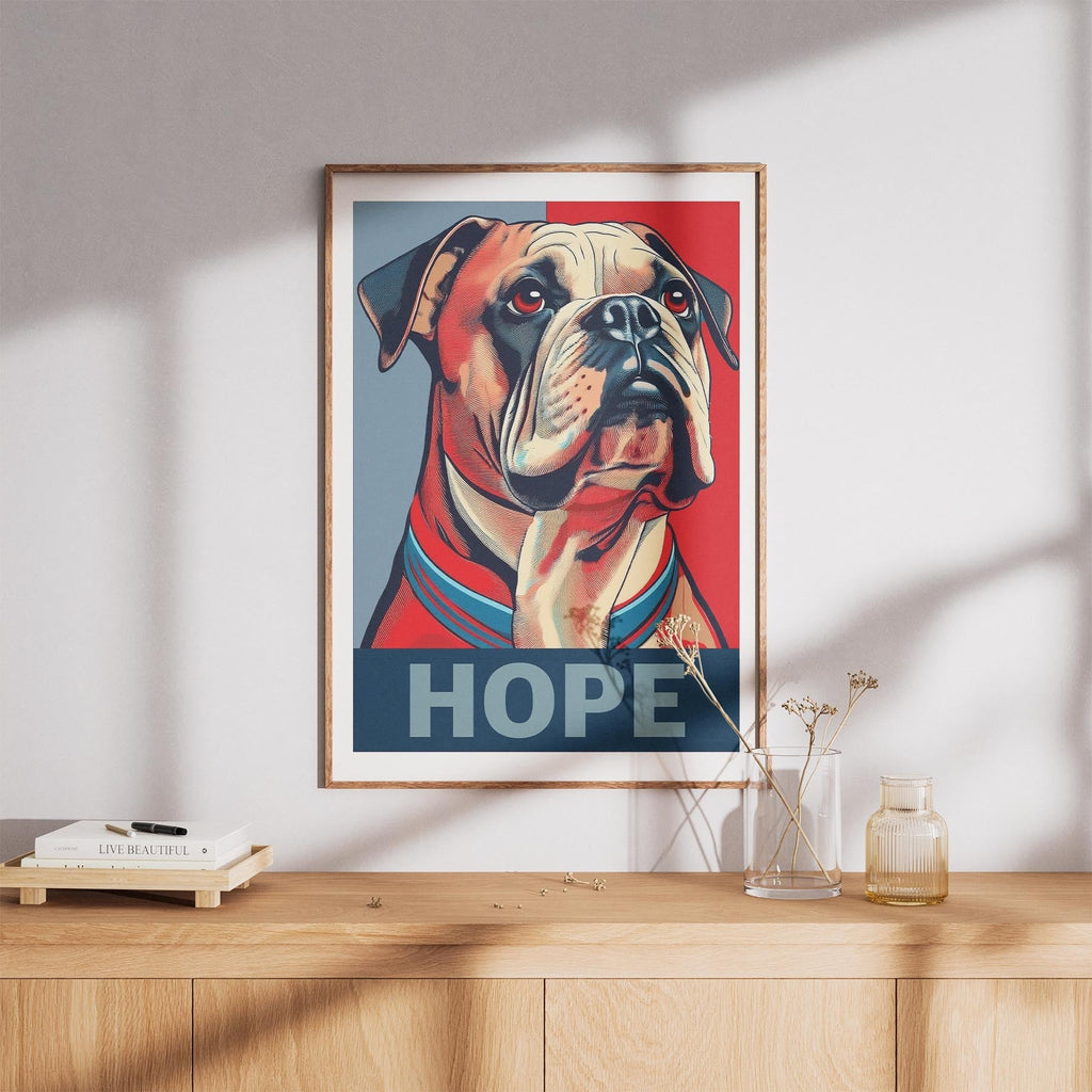 Bulldog HOPE Series Inspired by the Obama Poster image 8