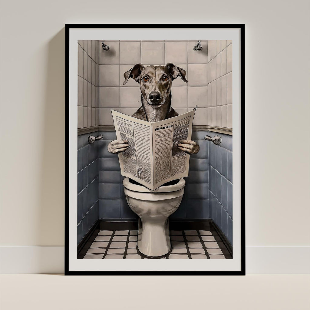 Greyhound Toilet Humour Dog Series 3 image 0