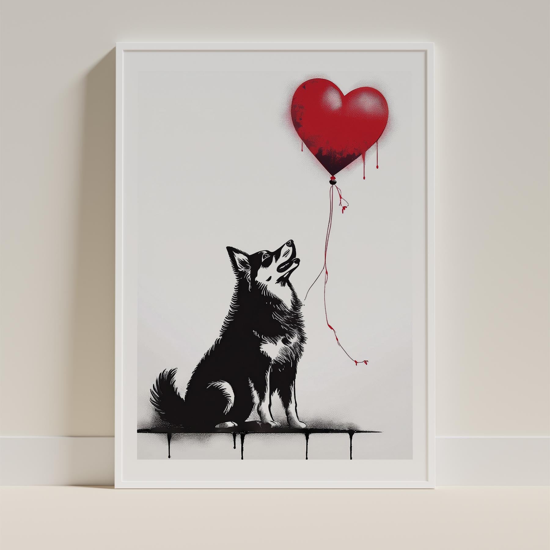 Finnish Lapphund DOGSY Series inspired by the Art of Banksy image 9
