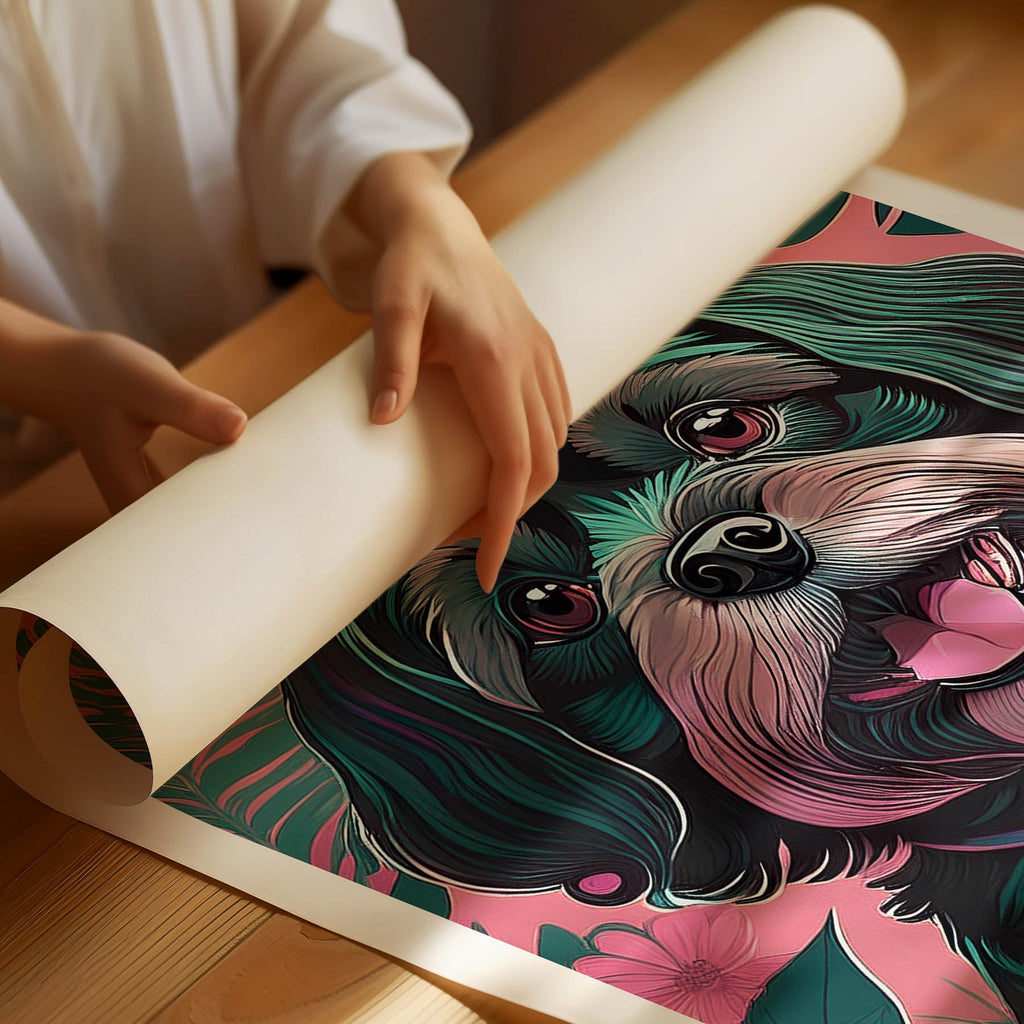 Shihpoo Flowery Dog image 1