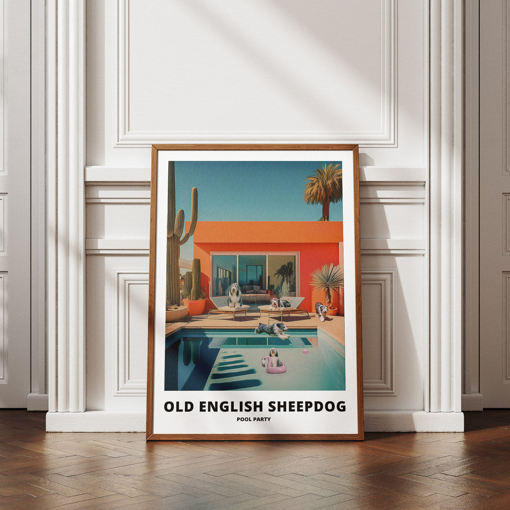 Old English Sheepdog Pool Party image 4