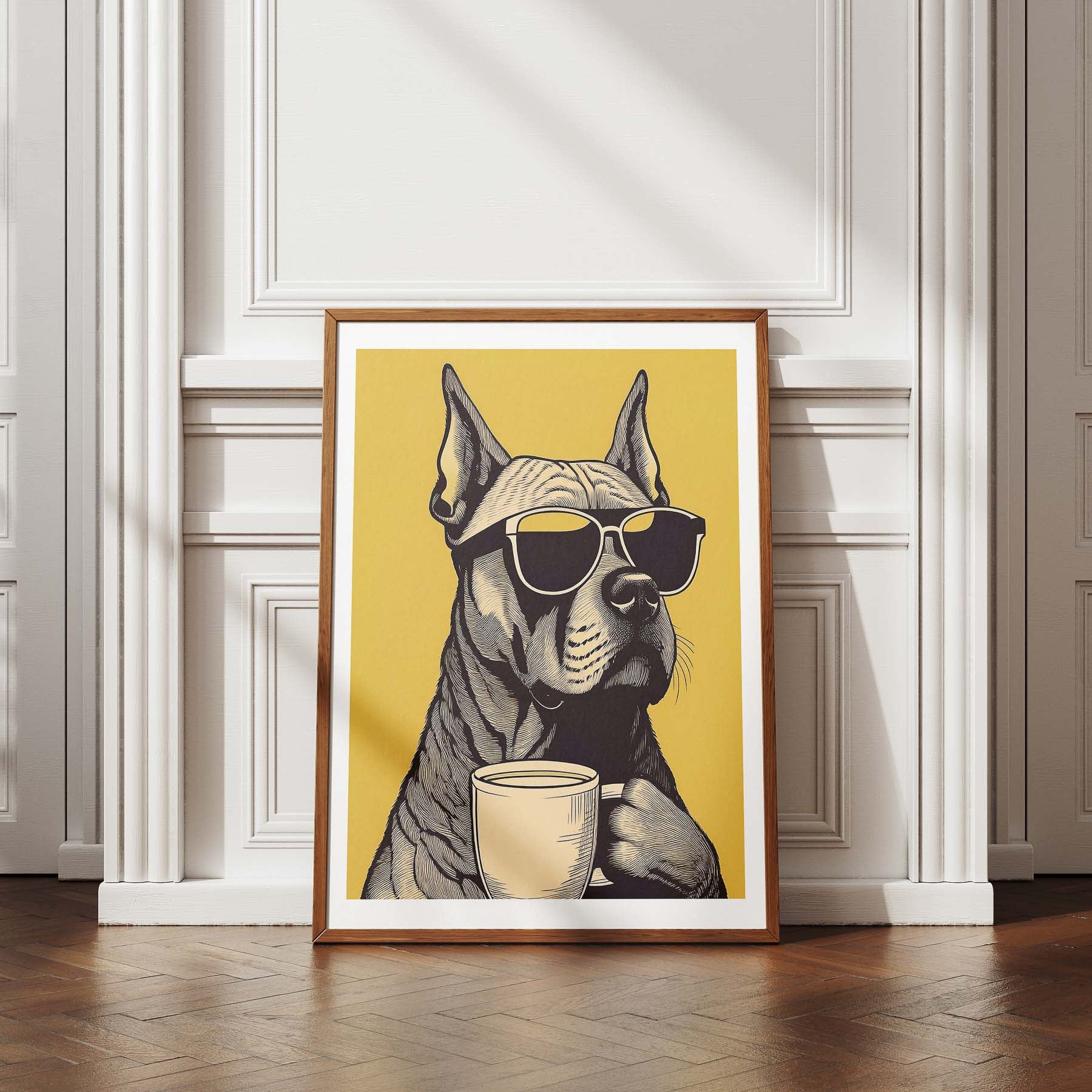 Dogue De Bordeaux Chillin Coffee Dog image 4