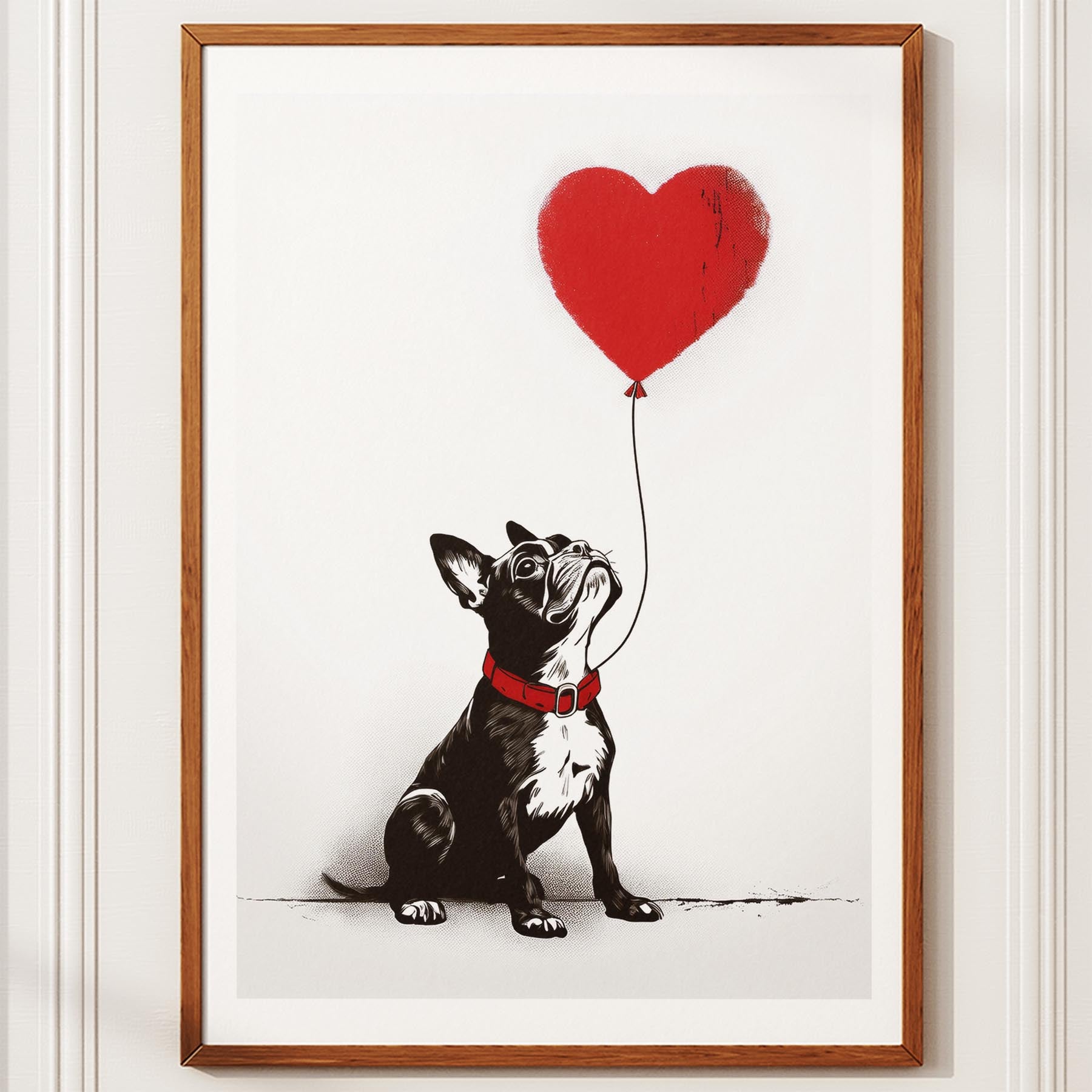 Boston Terrier DOGSY Series inspired by the Art of Banksy image 10