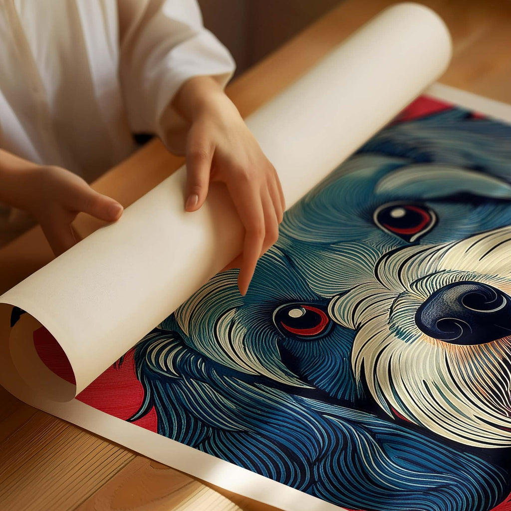 Havanese Hokusai Japanese Inspired Dog Series with Text image 1