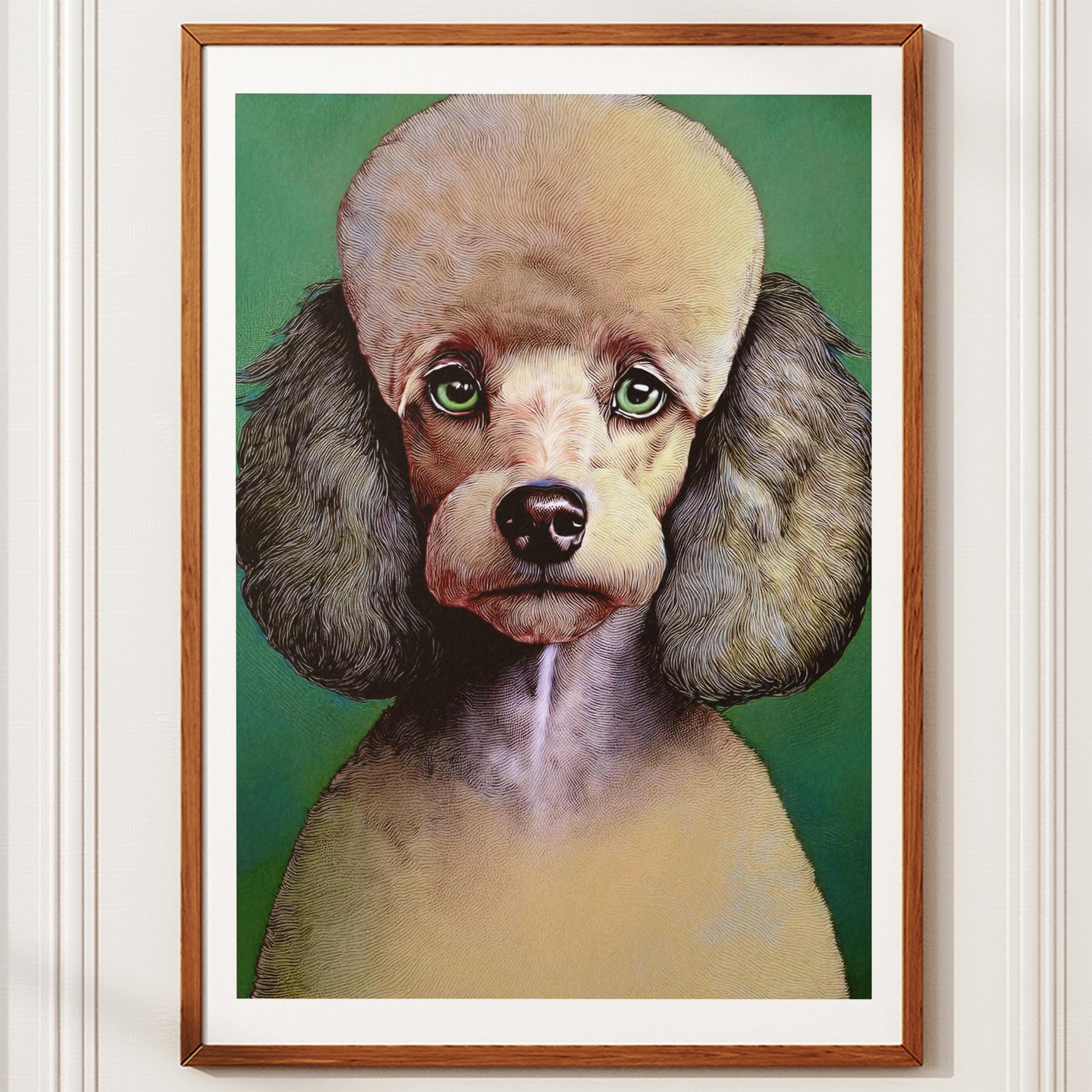 Poodle Green Painted Series image 10