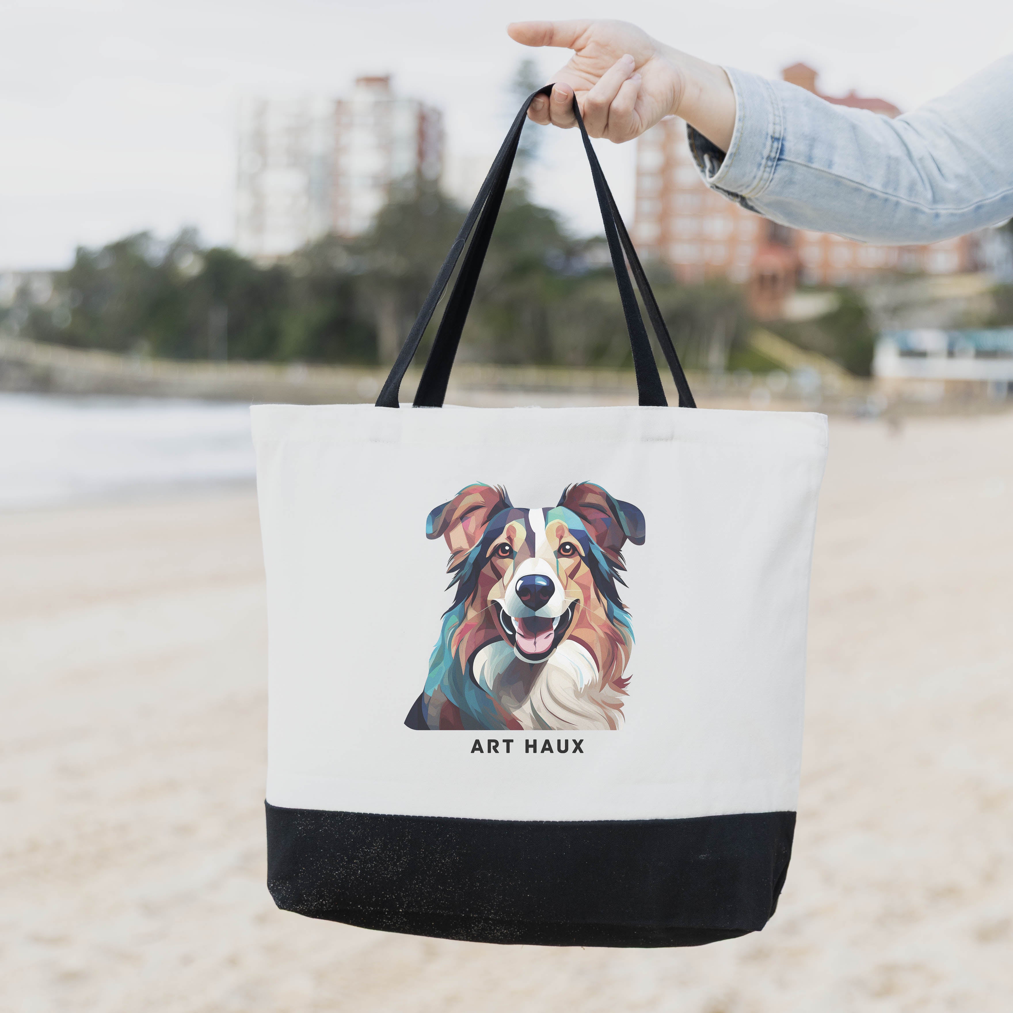 Shetland Sheepdog Chic Graphic Art Bag image 1