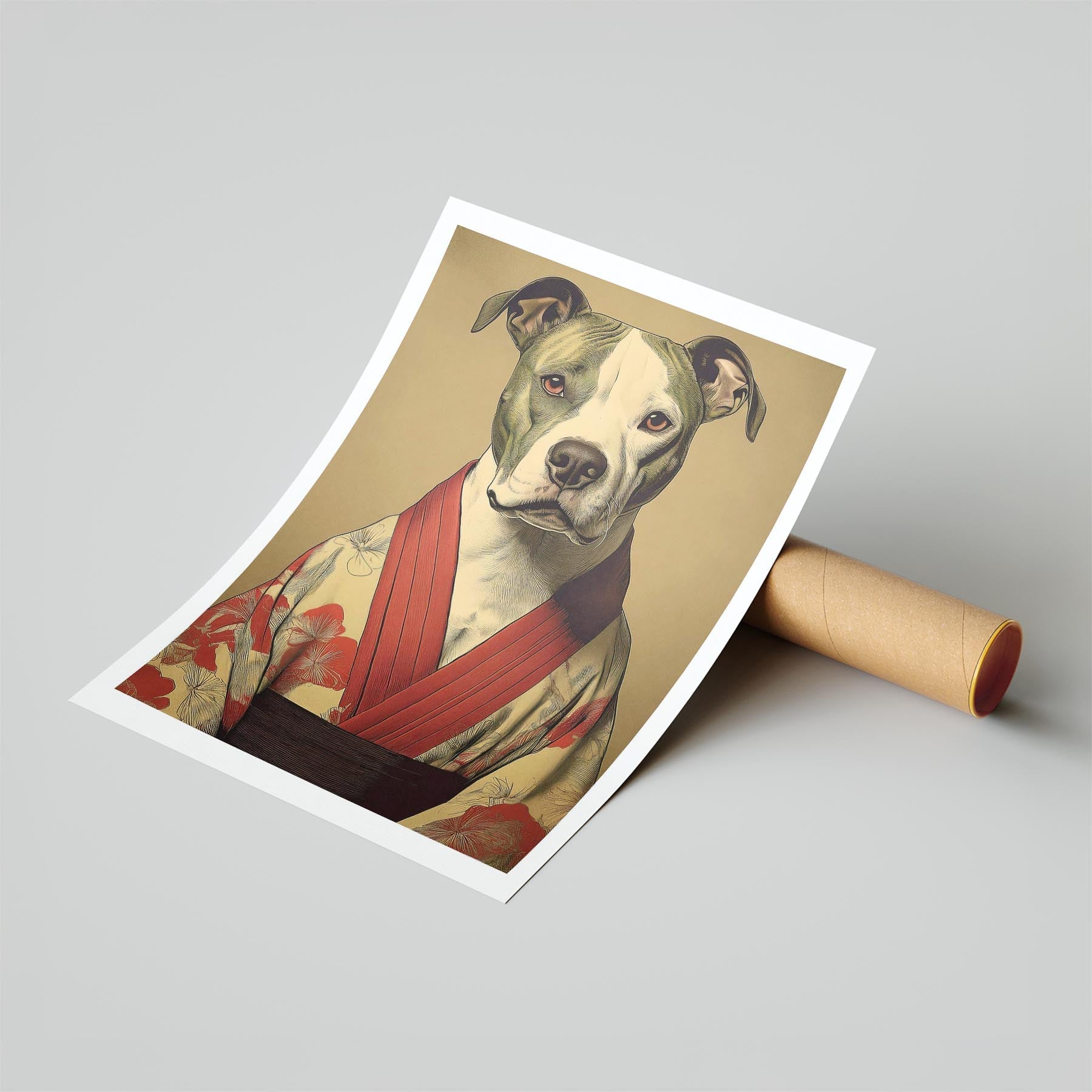 American Pitbull Terrier Japanse Kimono Dog Series image 6