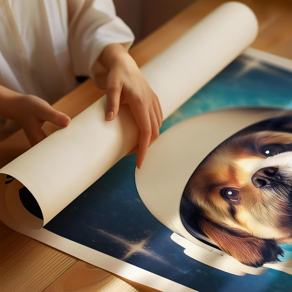 Shih Tzu Astronaut Dog Series with Text Astro Dog image 1