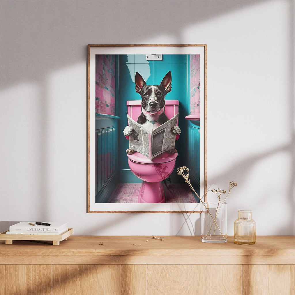 Cattle Dog Toilet Dogs PInk and Turquise image 8