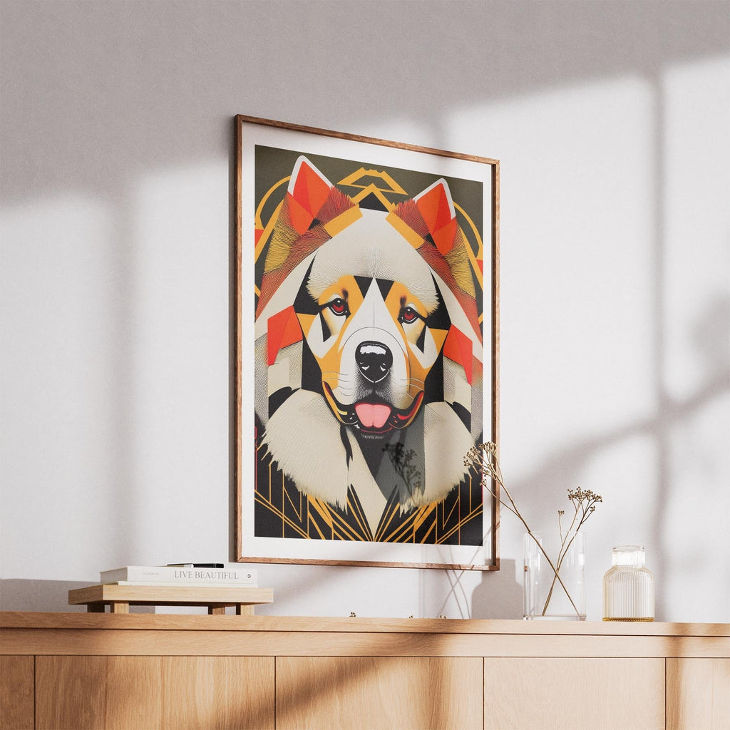 Chow Chow Geometric Orange Series image 5