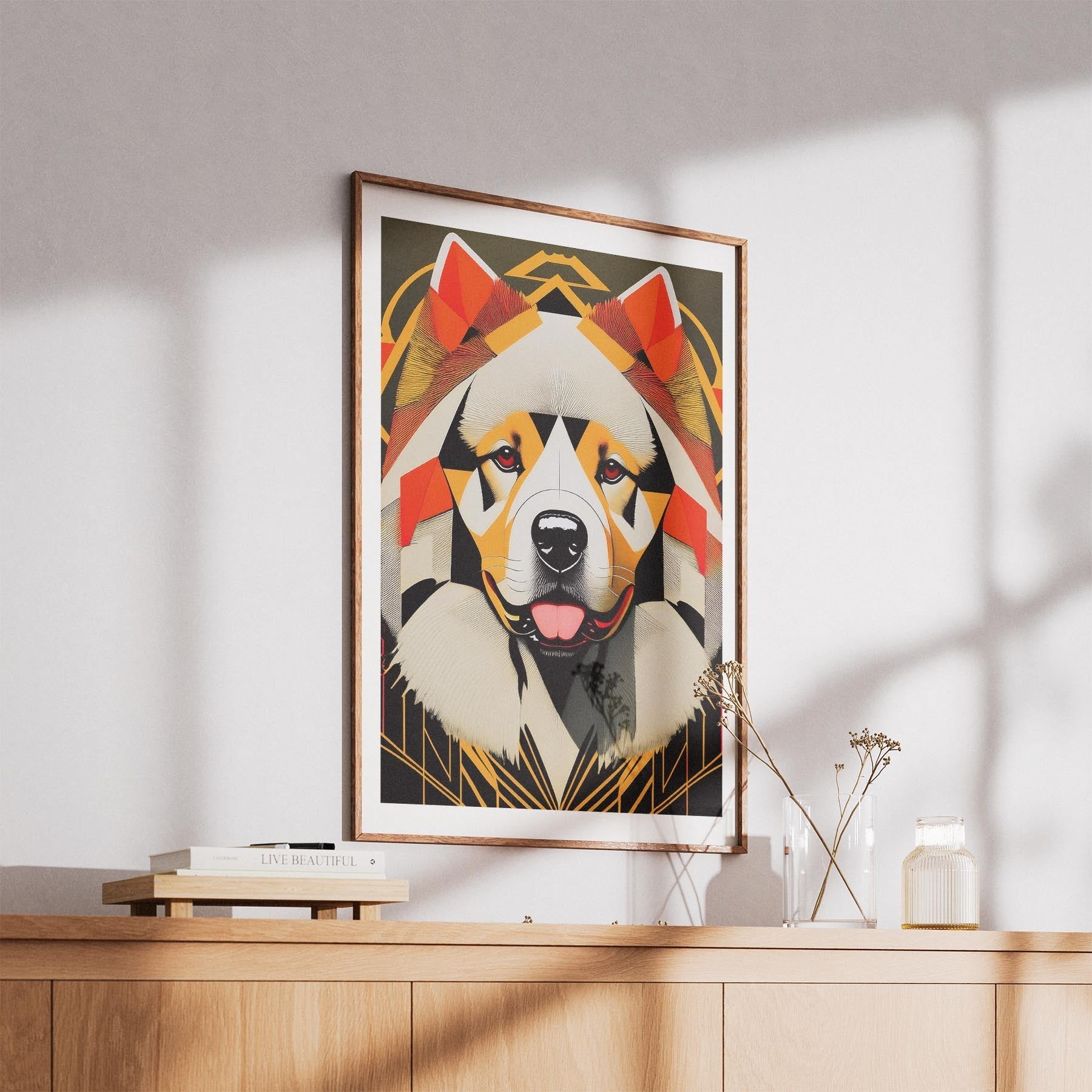 Chow Chow Geometric Orange Series image 5