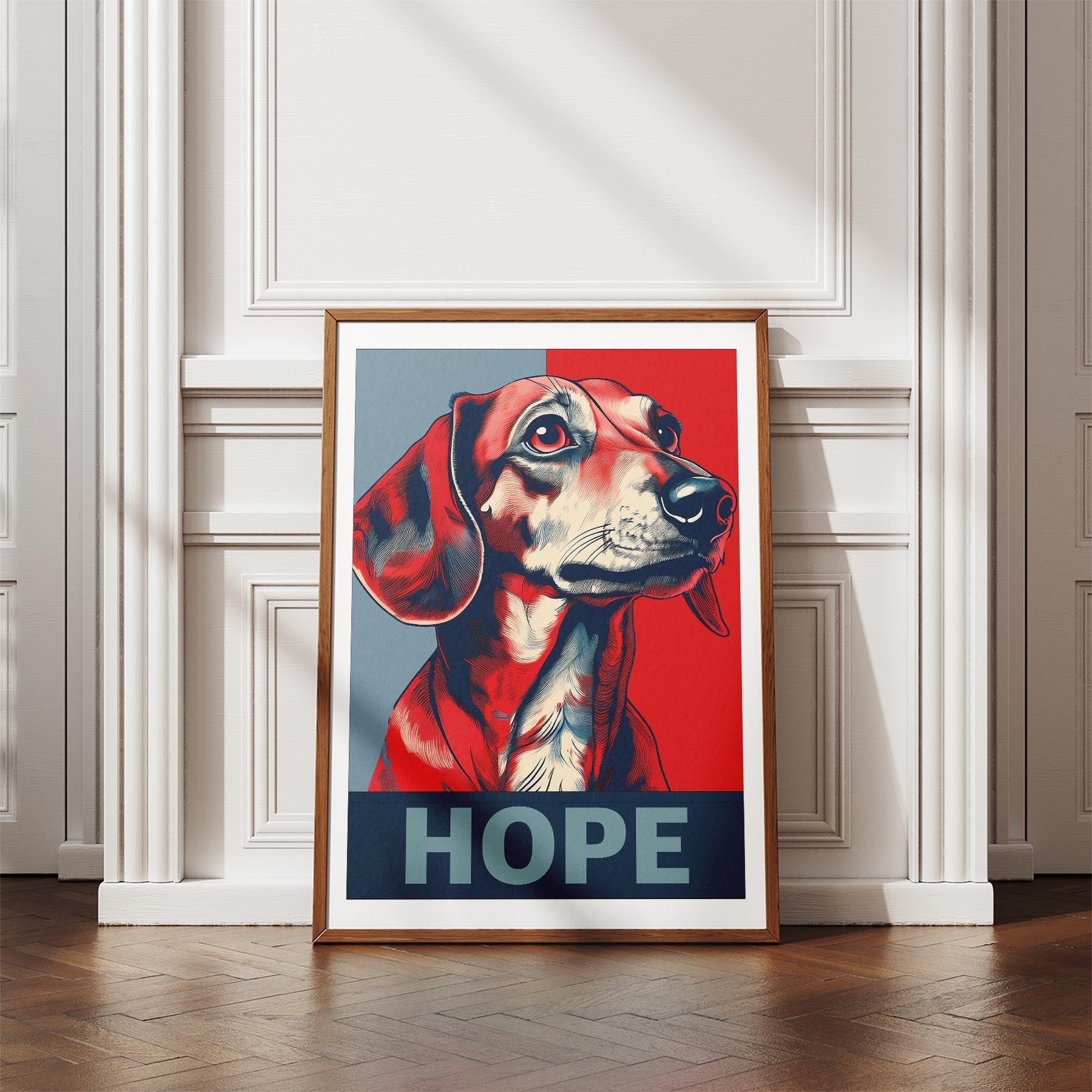 Dachshund HOPE Series Inspired by the Obama Poster image 4
