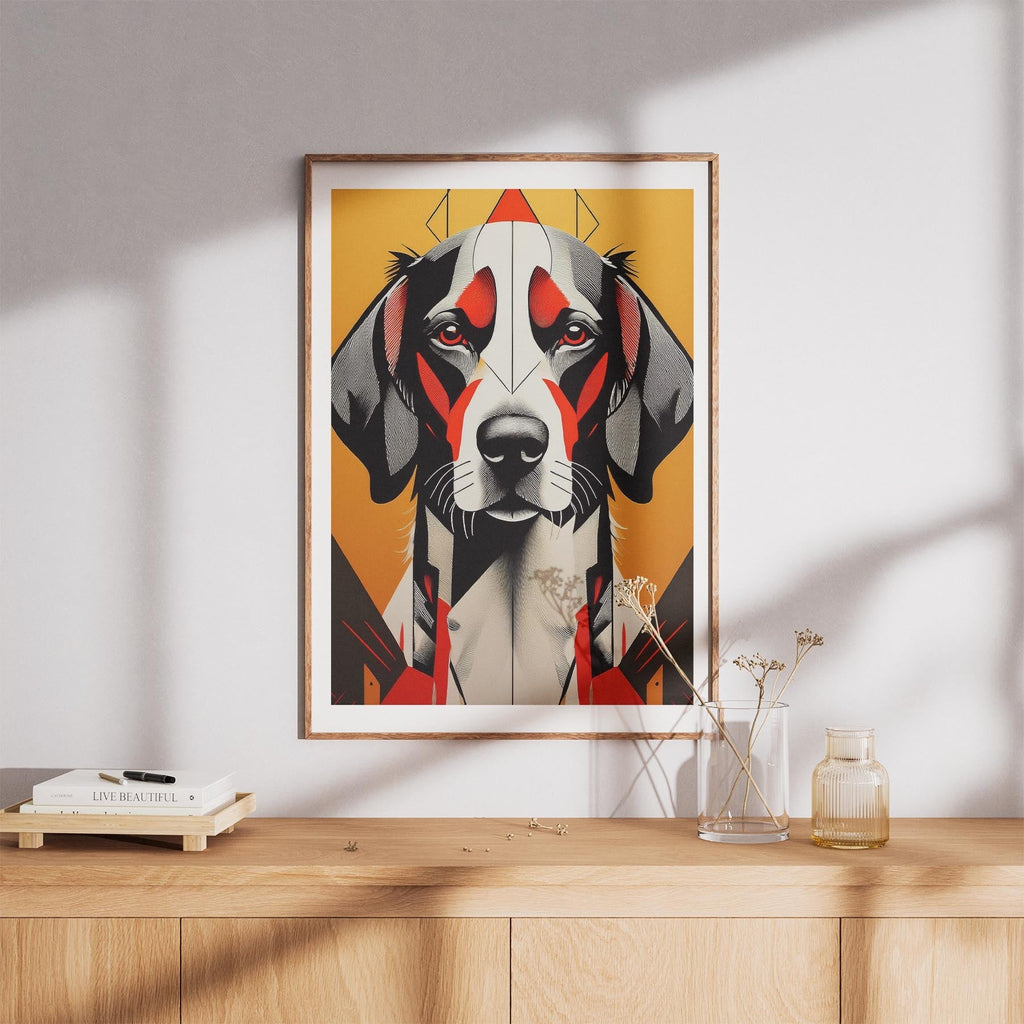 English Setter Geometric Orange Series image 8