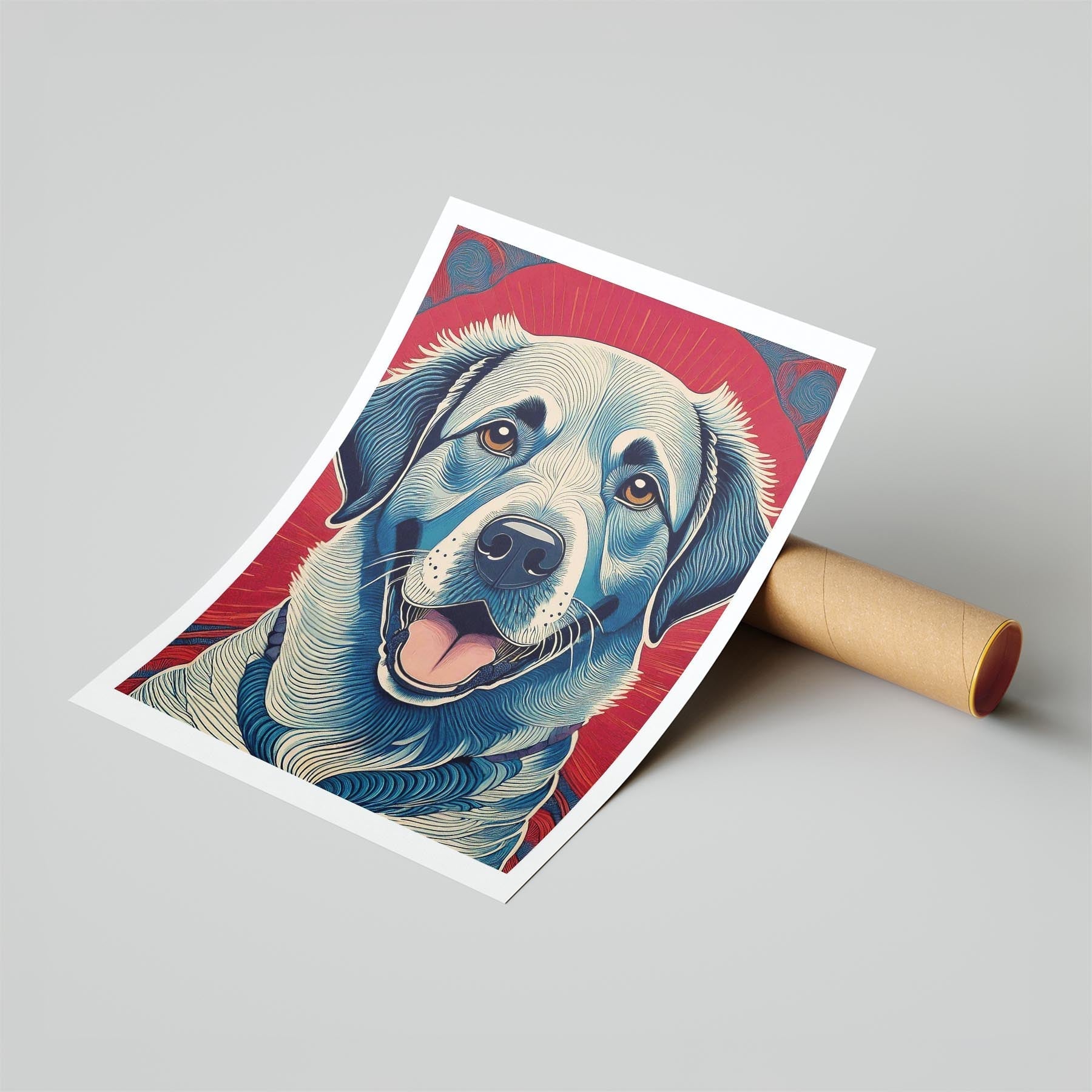 Labrador Retriever Hokusai Japanese Inspired Dog Series 1 image 6