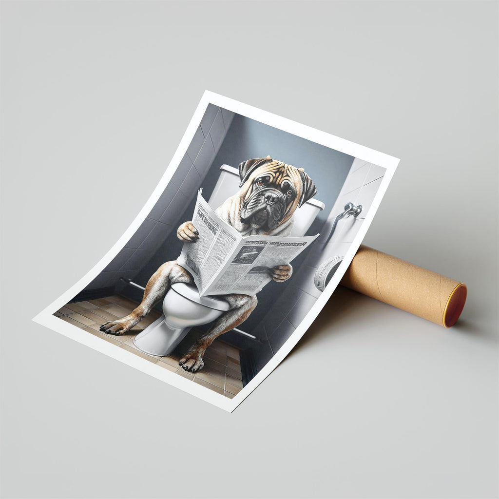 Bullmastiff Toilet Humour Dog Series image 6